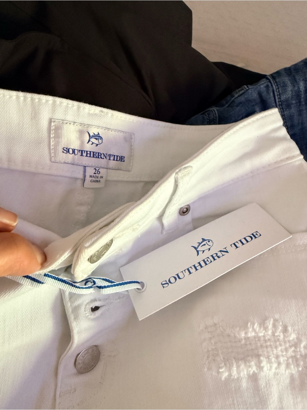Southern Tide Men’s White Slim Jeans
